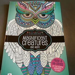 Kaleidoscope Magnificent Creatures Coloring Book - NEW